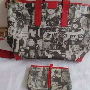 Sydney Love 1980s Boy George Boy London handbag/makeup bag.